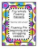 Fry Words Fluency Packet - Part 2