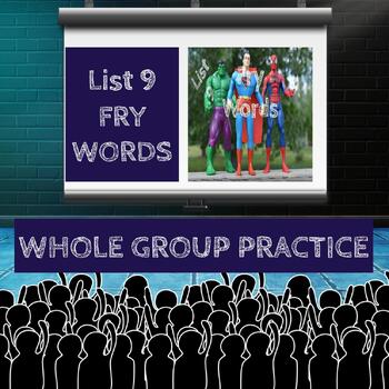 Preview of Fry Words Fun Pictures Practice List 9