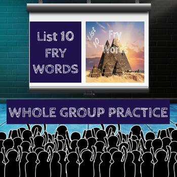 Preview of Fry Words Fun Pictures Practice List 10