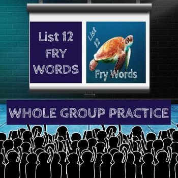 Preview of Fry Words Fun Pictures Practice List 12