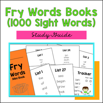 Preview of Fry Words Books (1000 Sight Words)