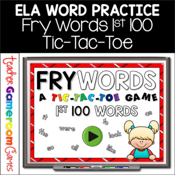Preview of Fry Words Tic-Tac-Toe Set - 1st 100 Words