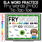 Fry Words Tic-Tac-Toe Set - 2nd 100 Words Distance Learning