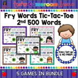 Fry Words Tic-Tac-Toe Set - 2nd 500 Words  Growning Bundle
