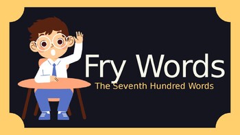 Preview of Fry Words for Beginner Readers Presentation