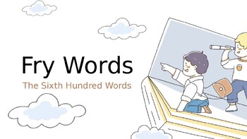 Preview of Fry Words for Beginner Readers Presentation