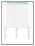 Fry's 6th Word List Word Search
