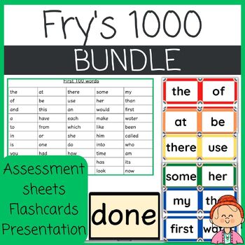Preview of Fry's Complete 1000 Sight Words Bundle - 1340 pages and slides