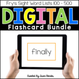 Fry's Digital Sight Word Flashcard BUNDLE {Distance Learning}