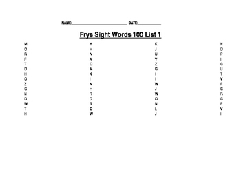 Preview of Fry's Find-a-Words First 100