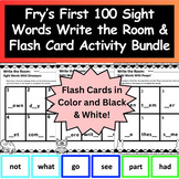 Fry’s First 100 Sight Words Write the Room & Flash Card Ac