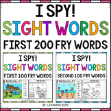 Fry's First 200 Sight Words Practice Mats - I Spy Sight Wo