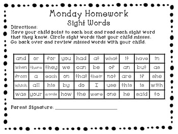 fifty basic prek sight words