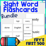 Fry's First 500 Sight Words Flashcard Bundle (1-500) - 3 Sizes!