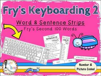 Preview of Fry's Keyboarding 2 - Sight Words & Sentence Strips - Fry's Second 100 Words