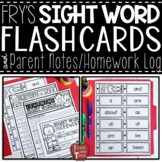 Fry's Sight Word Flash Cards and Parent Notes with Sight W