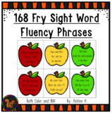 Fry's Sight Word Fluency Phrases - 168 phrases on apple cards