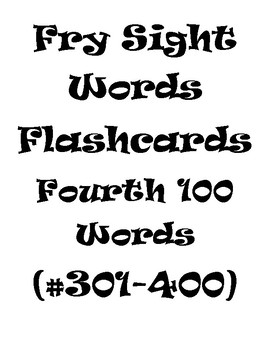 Fry S Sight Words 400 Worksheets Teaching Resources Tpt