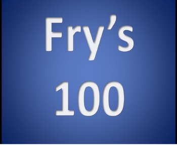 Preview of Fry's 1st 100 Sight Words Interactive PowerPoint