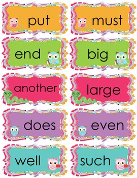 Fry's *2nd* 100 Sight Words for Word Wall by Life Over C's and ITeachToo