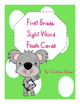 Preview of Fry's First Grade Sight Word Flashcards