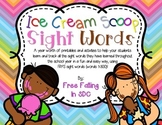 Fry's Ice Cream Scoop Sight Words!