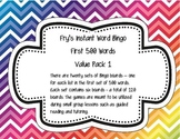 Fry's Instant Words Bingo First 500 Words Value Pack 1