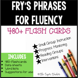 Fry's Phrases for Fluency/Progress Monitoring Flash Cards-