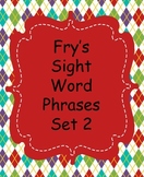 Fry's Sight Word Phrases - Flash Cards for Kindergarten 1s