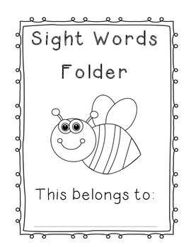 Fry S Sight Words Folder 300 400 Words List 3 And List 4 By Made With Aloha