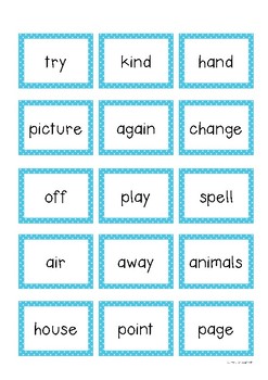 Fry Sight Words Pack 4- Second Hundred List (176-200) by Apples of Gold