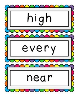 Preview of Fry's Third 100 Sight Words - Word Wall