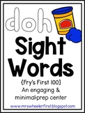 First Grade Sight Words: Play-Doh Mats Activity