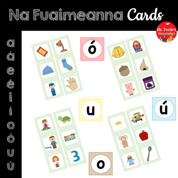 Preview of Fuaimeanna Cards (a, á, e, é, i, í, o, ó, u, ú)