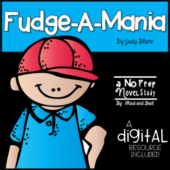 Preview of Fudge-A-Mania Novel Study and DIGITAL Resource