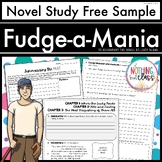 Fudge-a-Mania Novel Study | FREE Sample