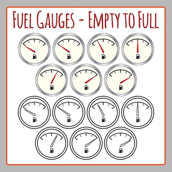 Fuel Gauges Racing Car Petrol / Gasoline - Math Measurement Clip Art ...