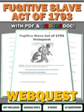 Fugitive Slave Act of 1793 - Webquest with Key (Google Doc)