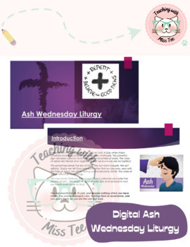 Preview of Full Ash Wednesday Liturgy | Digital Slides | Ready To Use