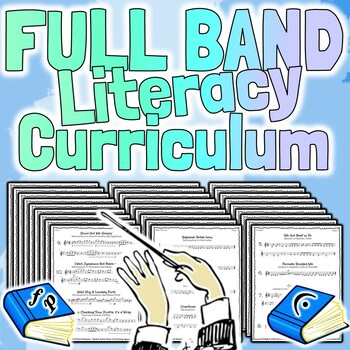 Preview of Full Band Beginner Literacy Program |  Beginner Band Staff And Rhythm Notation