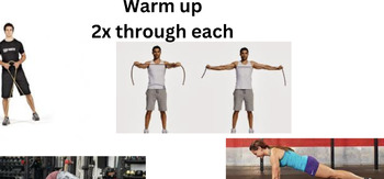 Preview of Full Body workouts fro Phys ed/coaching/ intro to lifting