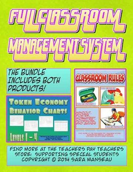 Preview of Full Classroom Behavior Management System with Rules and Token Economy