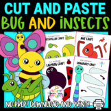 Full Colored Insect and Bug Cut and Paste Craft Templates