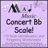 Full Concert Bb Scale! "Mad Music":Full Band Bundle! 170 W