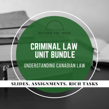Preview of UPDATED & NEW PRICE: Full Criminal Law Bundle! - Tasks, Notes, Rubrics