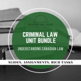 UPDATED & NEW PRICE: Full Criminal Law Bundle! - Tasks, No