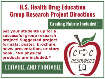 Preview of Full Drug Education Research Project: HS Health