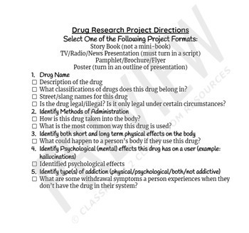 research paper drug education