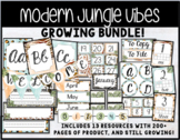 Full Bundle! - Modern Jungle Vibes Classroom Decor