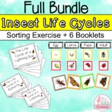 Full Insect Life Cycle BUNDLE- Stages Sorting Exercise & 6